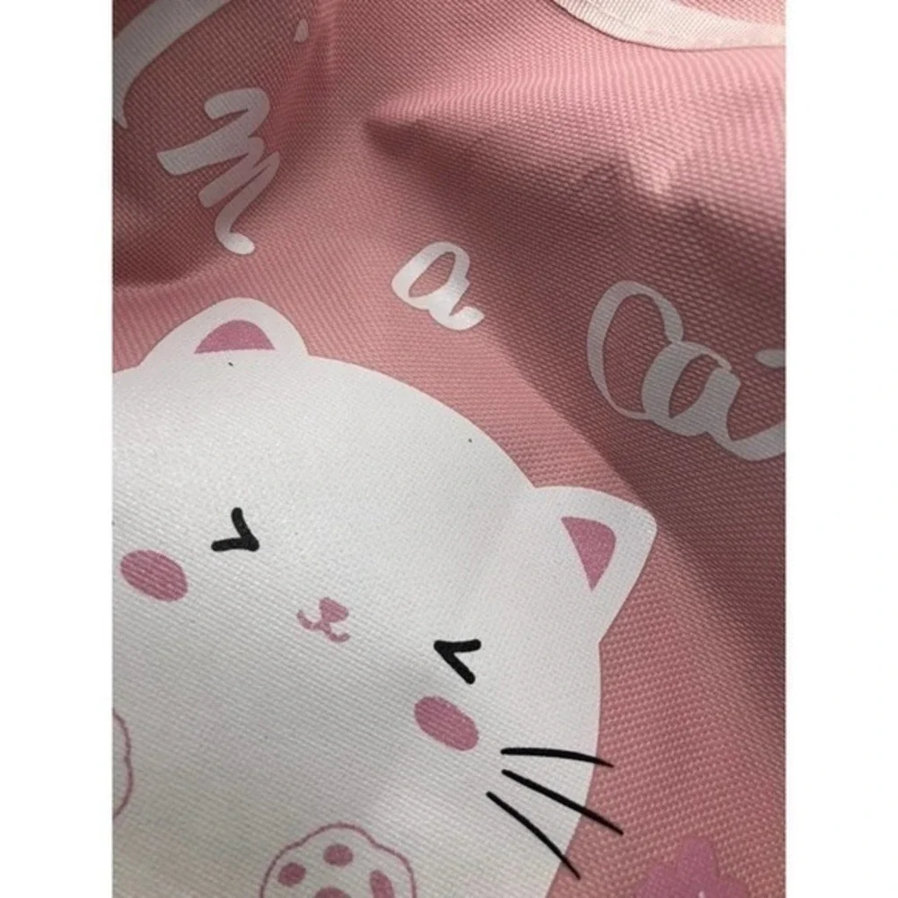 Multi-Pocket Hanging Book Bag Pink‎